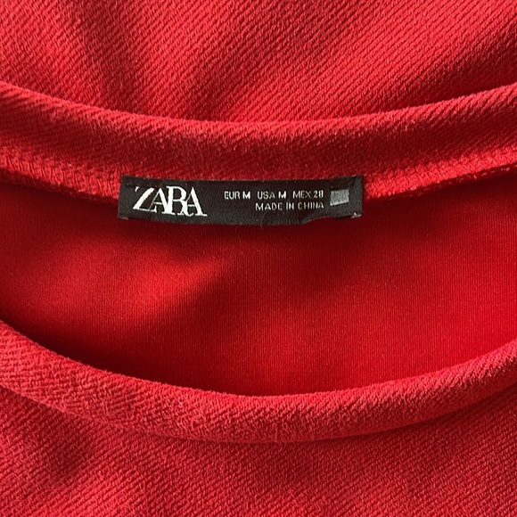 Zara Kelly Shift Dress in Red size M - Picture 5 of 7